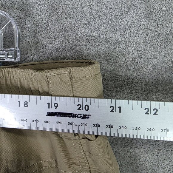 Mens North Face Beige Convertible Cargo Pants 100% Nylon Belted Side Zip XXL - Picture 9 of 12